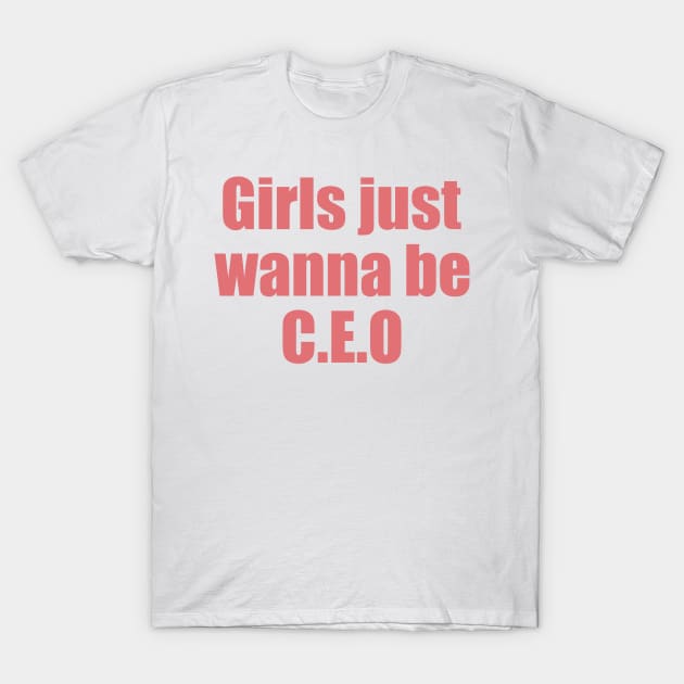 female entrepreneur boss lady T-Shirt by Vortex.Merch